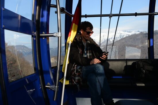 2014 Winter Olympics. Alpine skiing. Women. Super combined