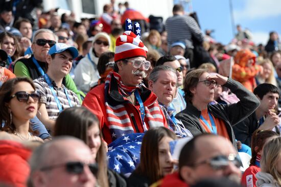 2014 Winter Olympics. Alpine skiing. Women. Super combined