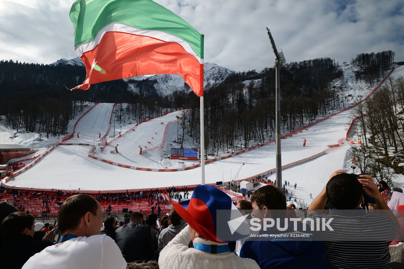 2014 Winter Olympics. Alpine skiing. Women. Super combined