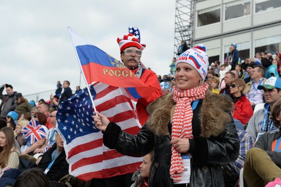 2014 Winter Olympics. Alpine skiing. Women. Super combined