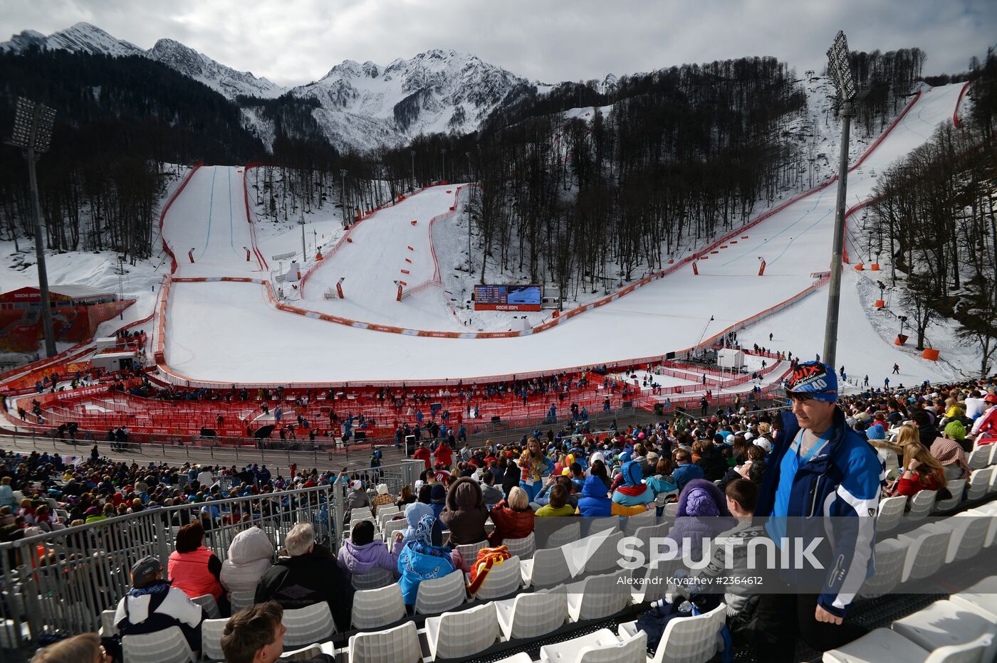 2014 Winter Olympics. Alpine skiing. Women. Super combined