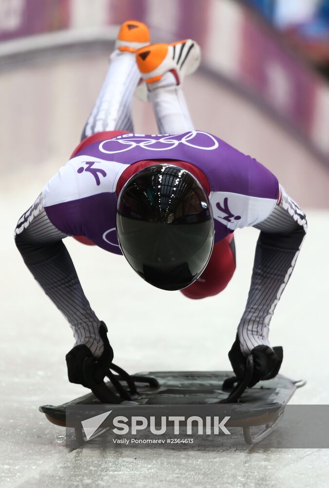 2014 Winter Olympics. Skeleton. Training sessions