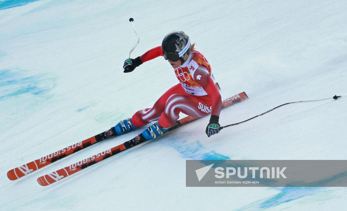 2014 Winter Olympics. Alpine skiing. Women. Super combined