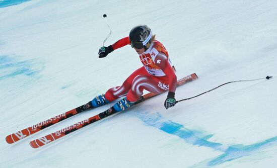 2014 Winter Olympics. Alpine skiing. Women. Super combined