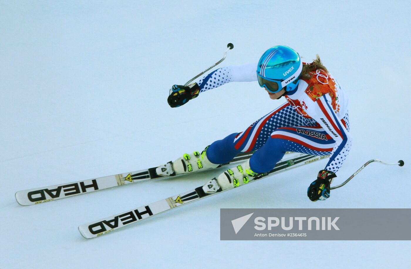 2014 Winter Olympics. Alpine skiing. Women. Super combined