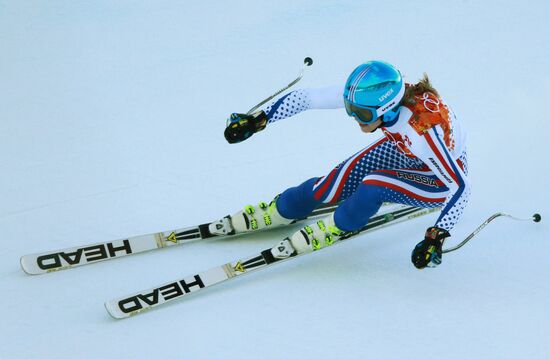2014 Winter Olympics. Alpine skiing. Women. Super combined