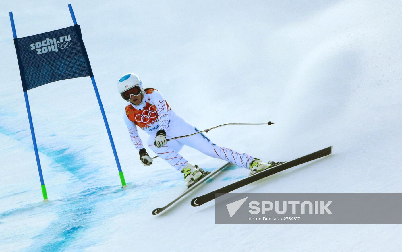 2014 Winter Olympics. Alpine skiing. Women. Super combined
