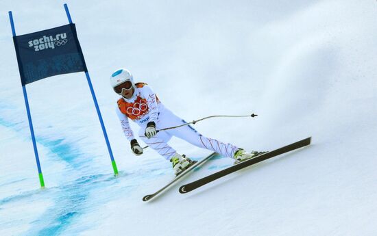2014 Winter Olympics. Alpine skiing. Women. Super combined