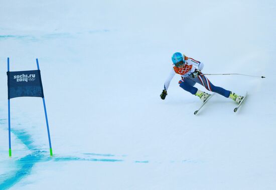 2014 Winter Olympics. Alpine skiing. Women. Super combined