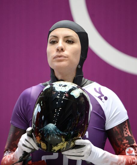 2014 Winter Olympics. Skeleton. Training sessions