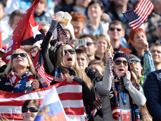 2014 Winter Olympics. Alpine skiing. Women. Super combined