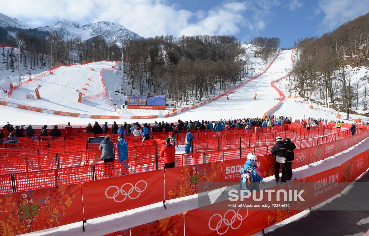 2014 Winter Olympics. Alpine skiing. Women. Super combined
