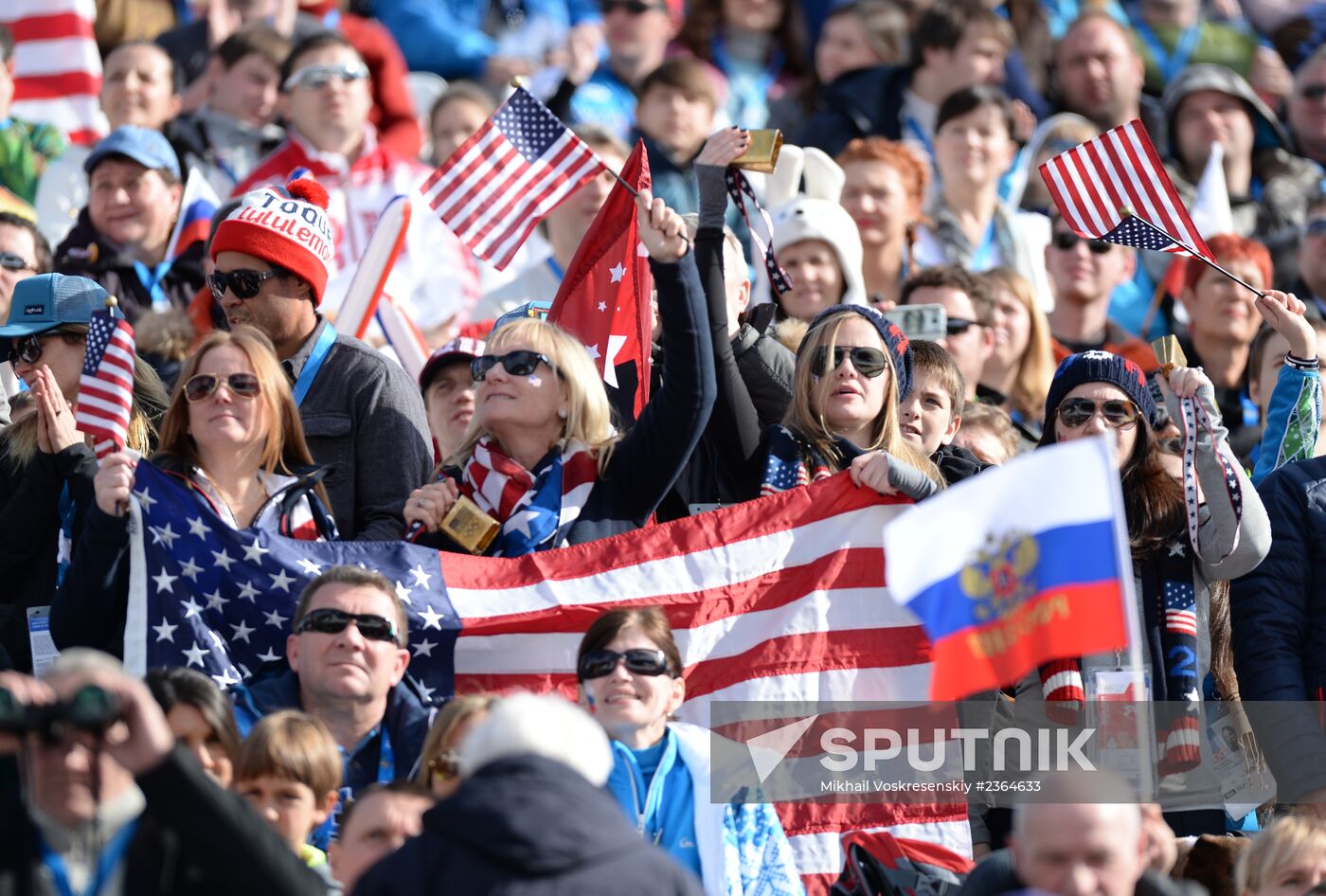 2014 Winter Olympics. Alpine skiing. Women. Super combined