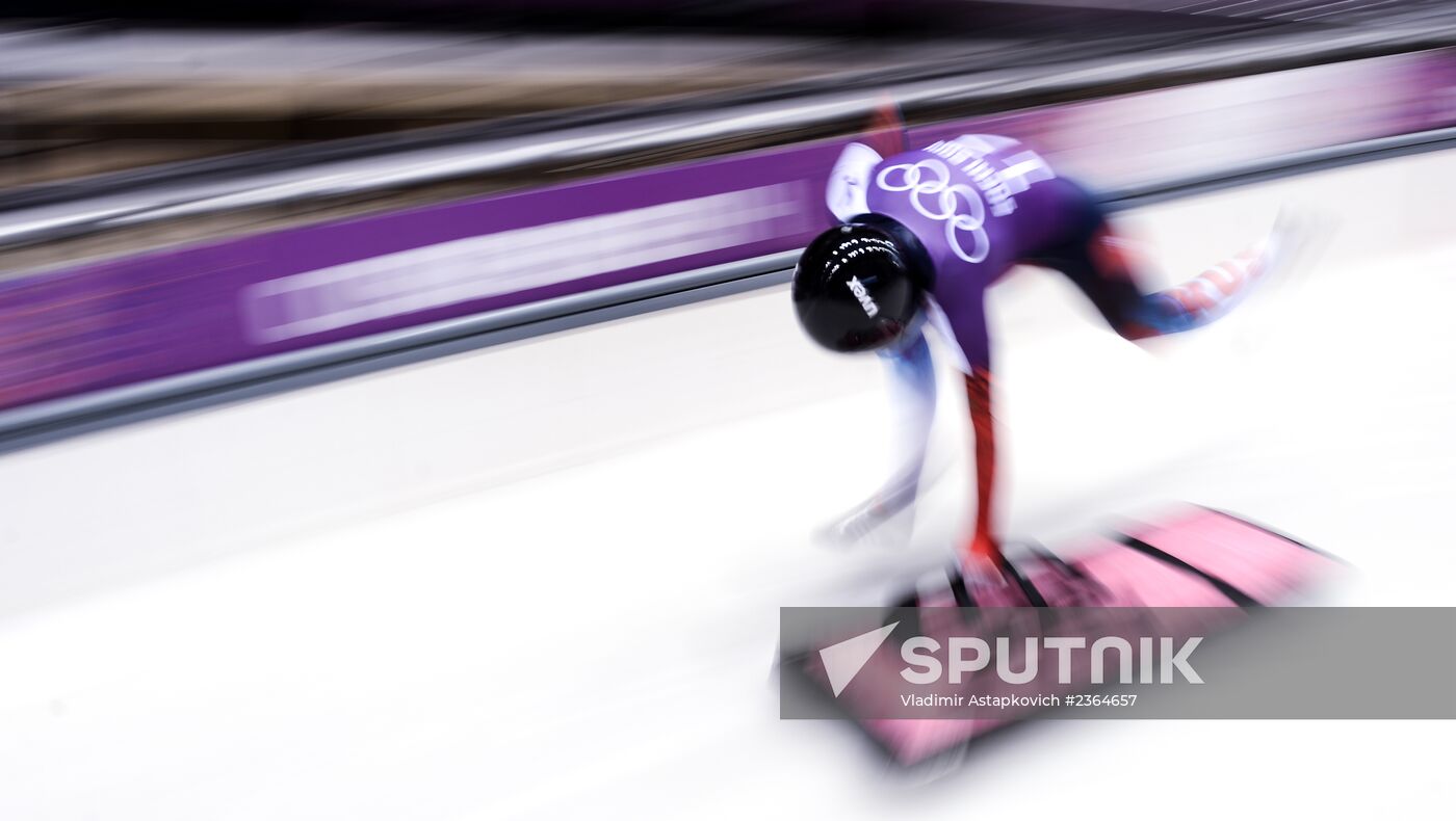 2014 Winter Olympics. Skeleton. Training sessions