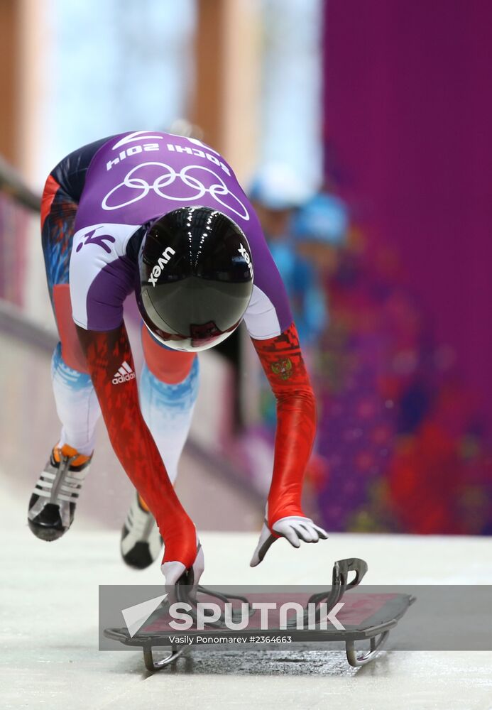 2014 Winter Olympics. Skeleton. Training sessions