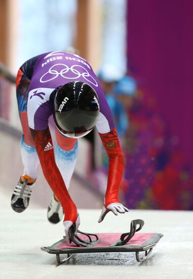 2014 Winter Olympics. Skeleton. Training sessions