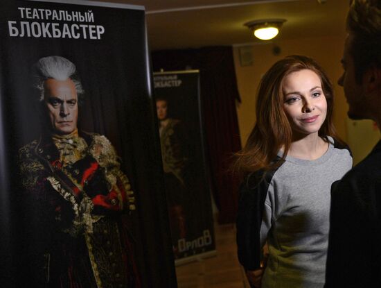 Miss Russia 2014 pageant contestants attend musical "Count Orlov"