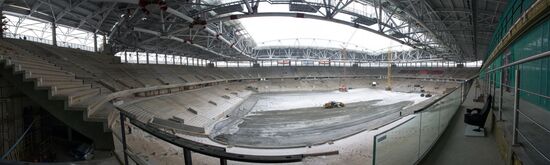 Sergei Sobyanin visits Spartak stadium and metro station under construction
