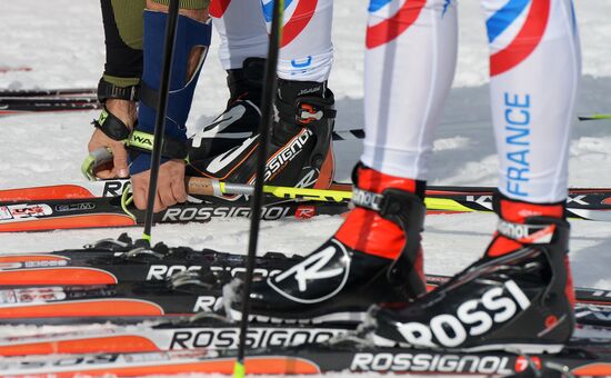 2014 Winter Olympics. Cross-country skiing. Sprint. Training sessions