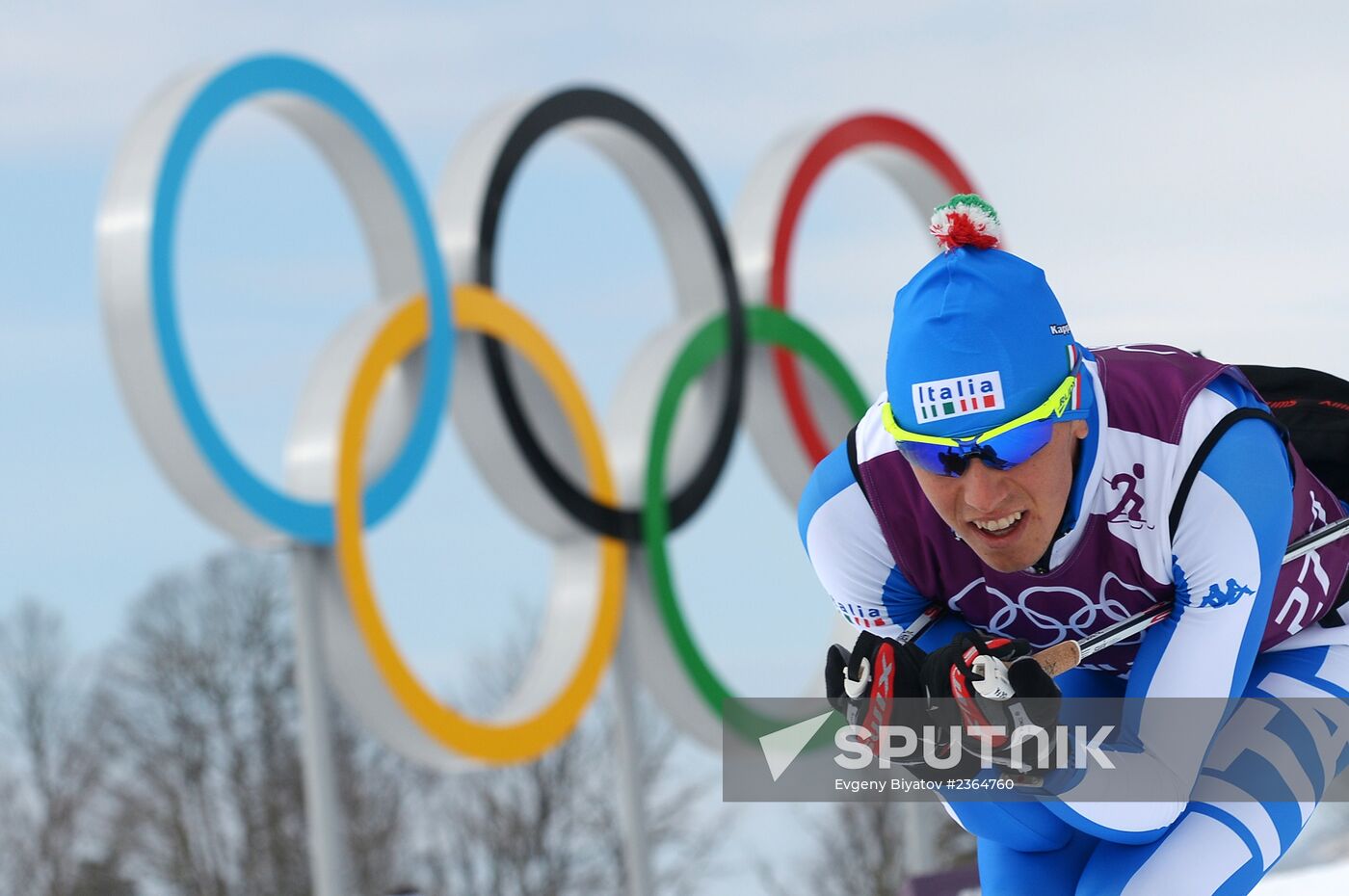 2014 Winter Olympics. Cross-country skiing. Sprint. Training sessions