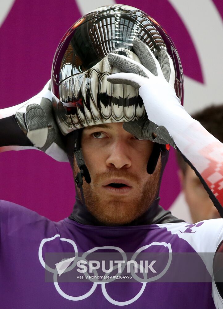 2014 Winter Olympics. Skeleton. Training sessions