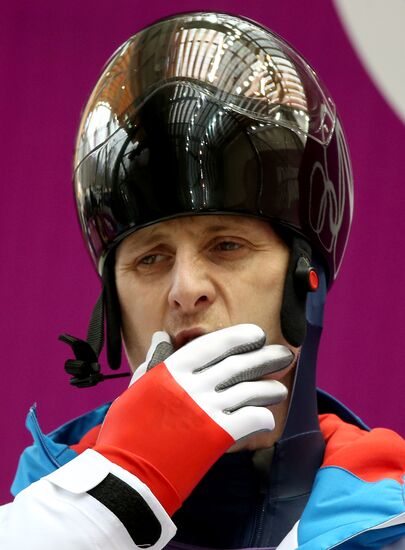 2014 Winter Olympics. Skeleton. Training sessions