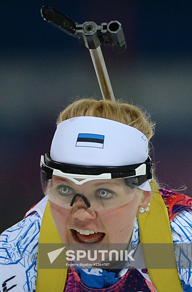 2014 Winter Olympics. Biathlon. Women. Sprint race