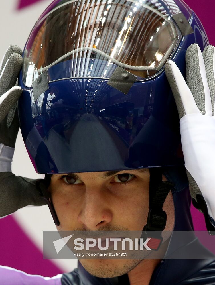 2014 Winter Olympics. Skeleton. Training sessions