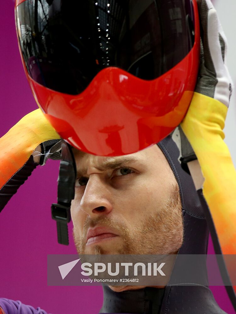 2014 Winter Olympics. Skeleton. Training sessions