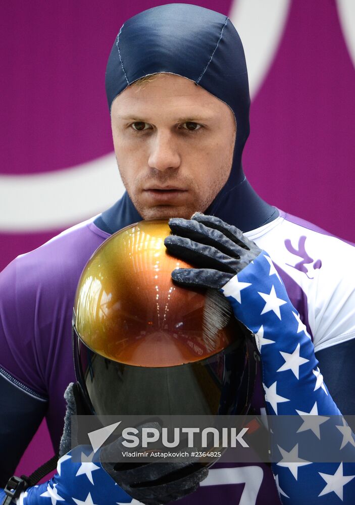 2014 Winter Olympics. Skeleton. Training sessions