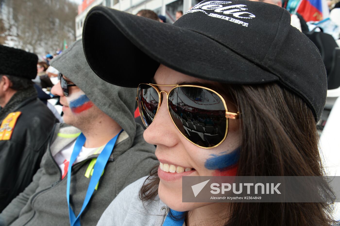 2014 Winter Olympics. Alpine skiing. Women. Super combined
