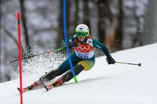 2014 Winter Olympics. Alpine skiing. Women. Super combined