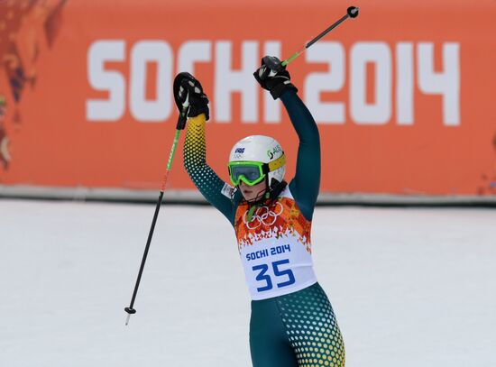 2014 Winter Olympics. Alpine skiing. Women. Super combined