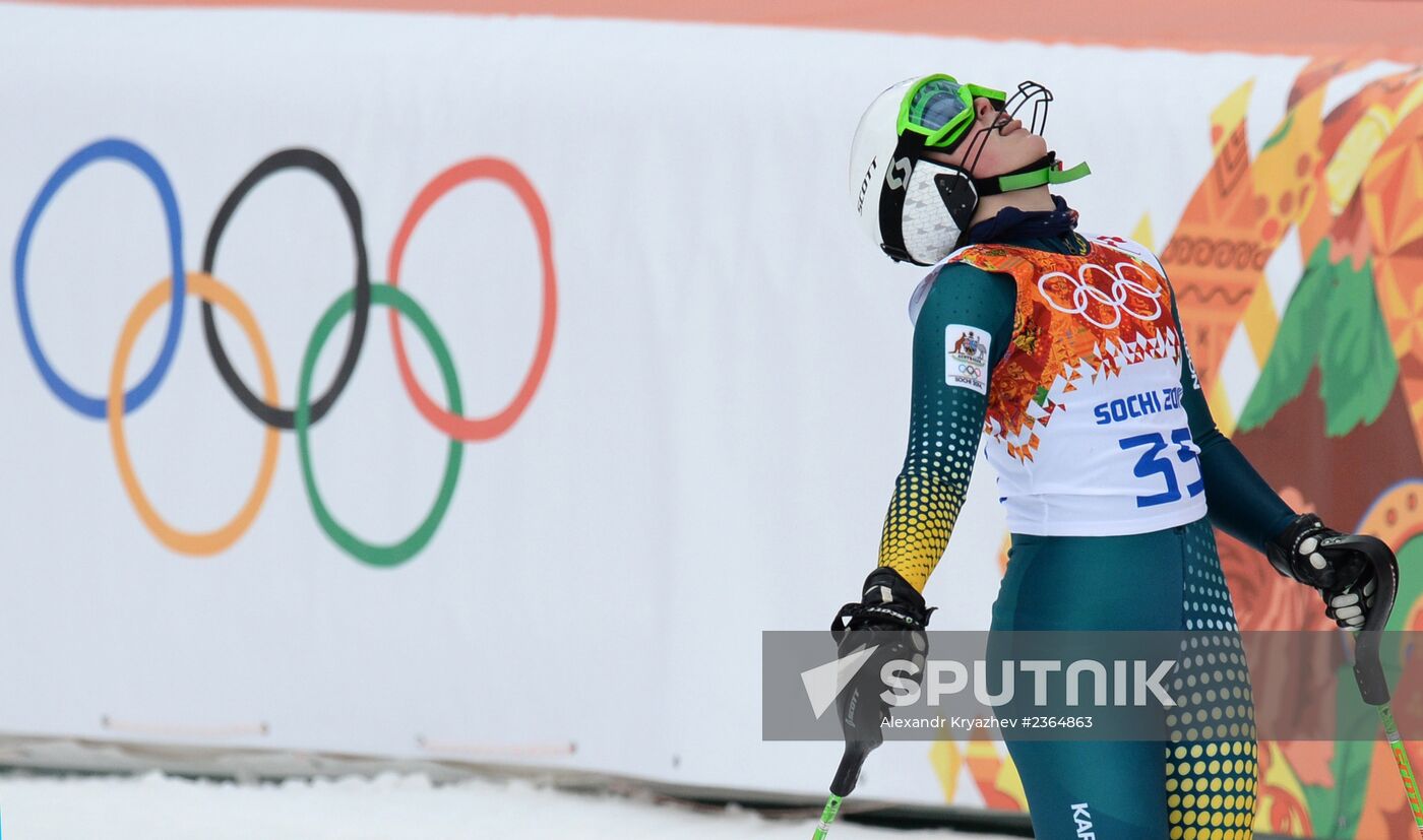 2014 Winter Olympics. Alpine skiing. Women. Super combined