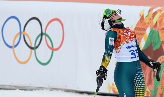 2014 Winter Olympics. Alpine skiing. Women. Super combined