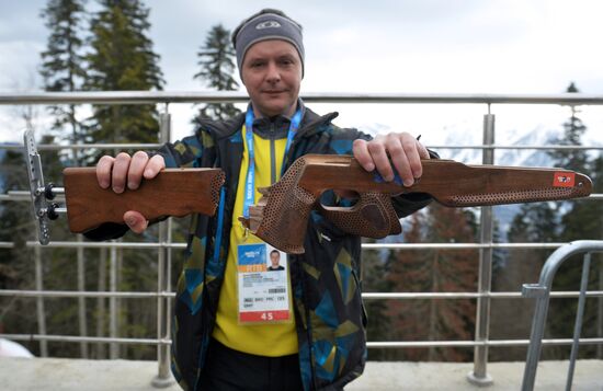 2014 Winter Olympics. Biathlon. Women. Sprint race