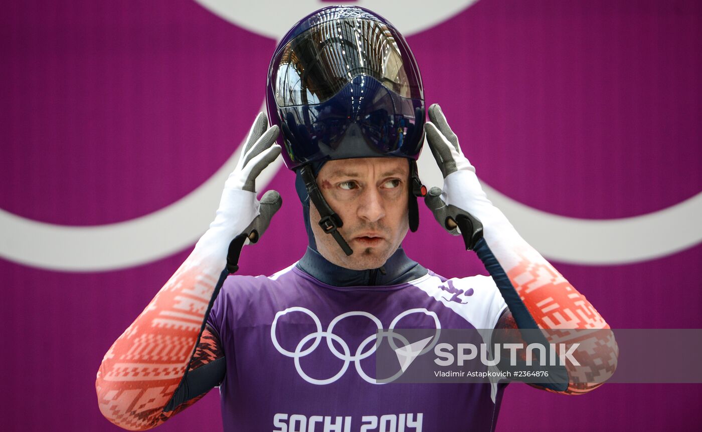 2014 Winter Olympics. Skeleton. Training sessions