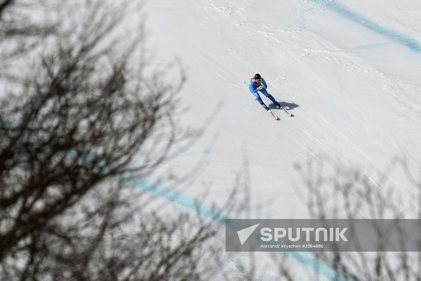 2014 Winter Olympics. Alpine skiing. Women. Super combined