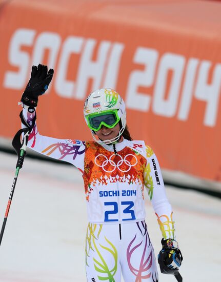 2014 Winter Olympics. Alpine skiing. Women. Super combined