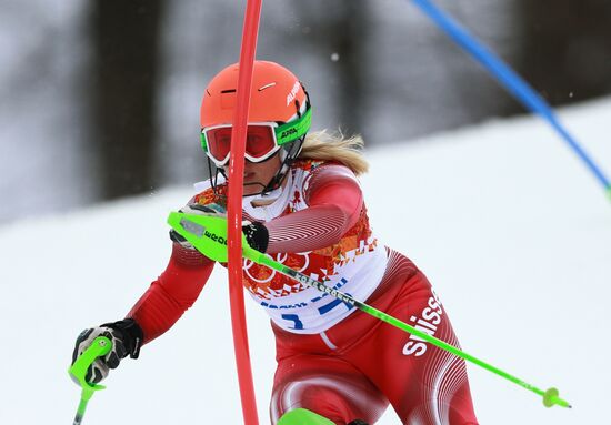 2014 Winter Olympics. Alpine skiing. Women. Super combined