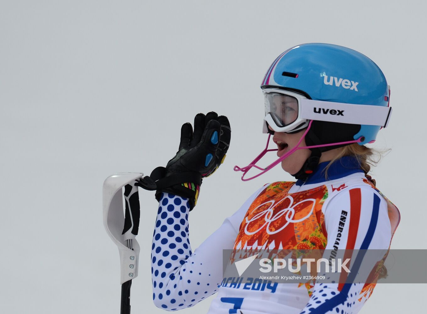 2014 Winter Olympics. Alpine skiing. Women. Super combined