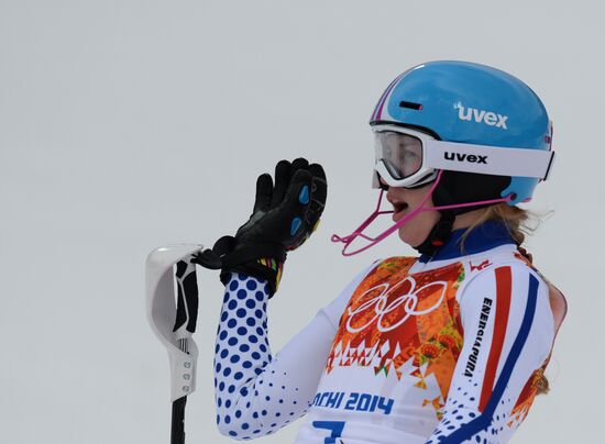 2014 Winter Olympics. Alpine skiing. Women. Super combined