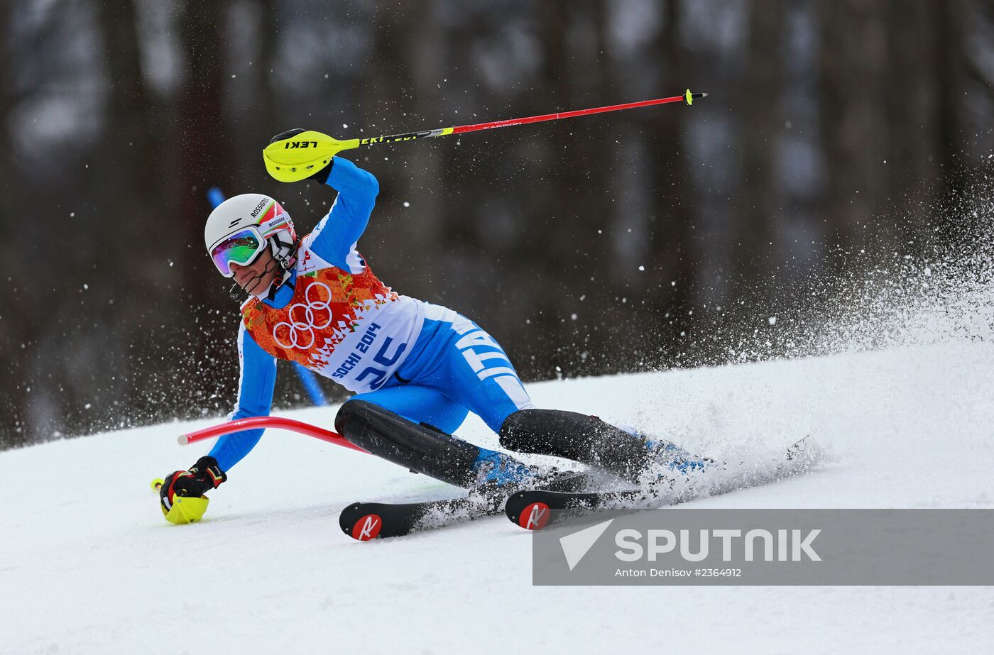 2014 Winter Olympics. Alpine skiing. Women. Super combined