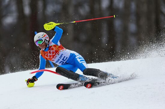 2014 Winter Olympics. Alpine skiing. Women. Super combined