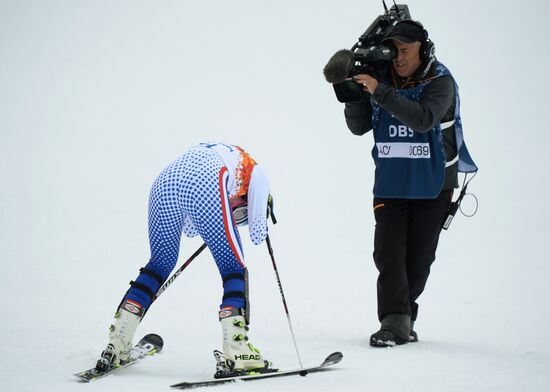 2014 Winter Olympics. Alpine skiing. Women. Super combined