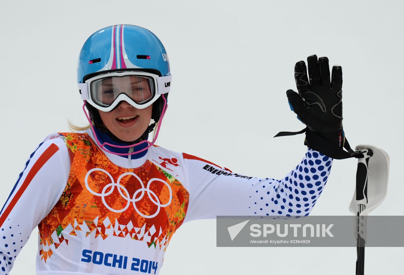2014 Winter Olympics. Alpine skiing. Women. Super combined