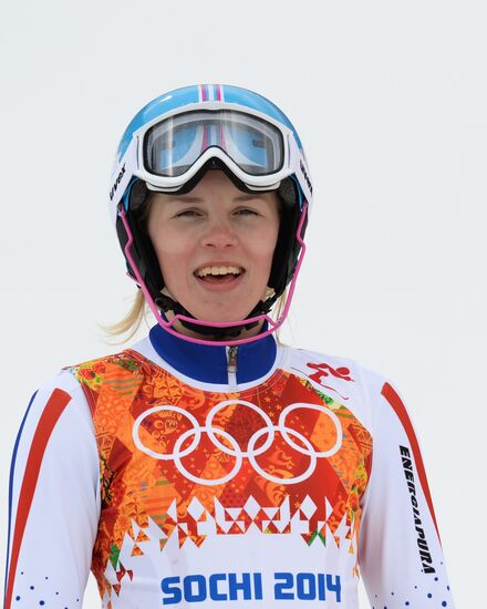 2014 Winter Olympics. Alpine skiing. Women. Super combined
