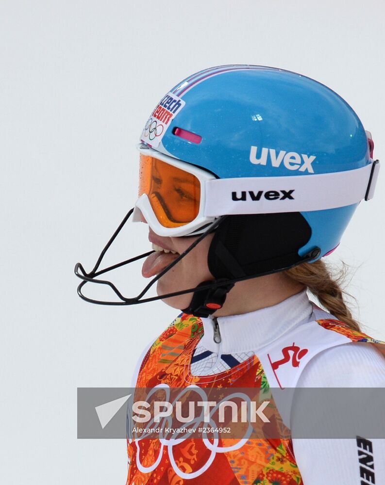 2014 Winter Olympics. Alpine skiing. Women. Super combined