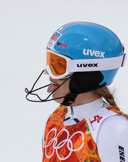 2014 Winter Olympics. Alpine skiing. Women. Super combined