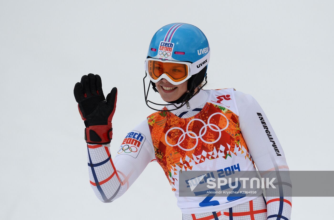 2014 Winter Olympics. Alpine skiing. Women. Super combined
